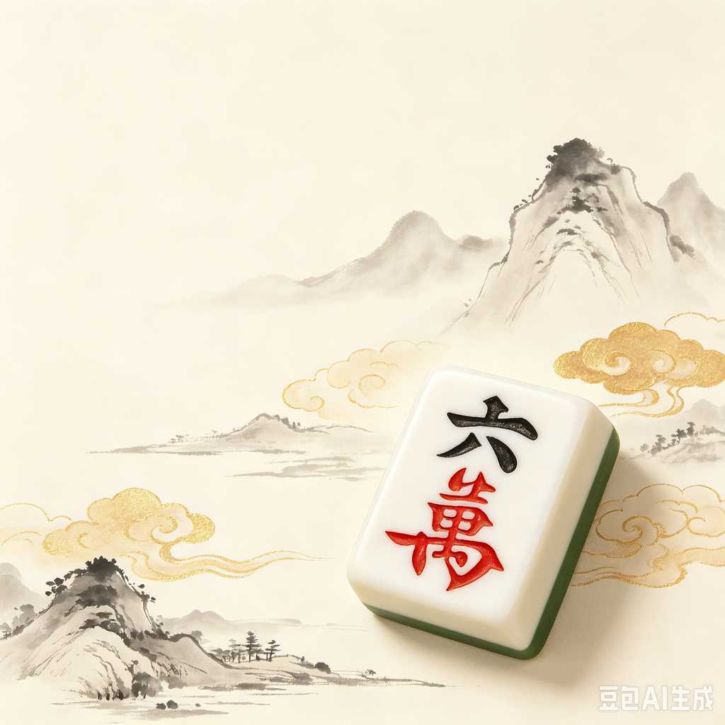 elegant text mahjong tiles